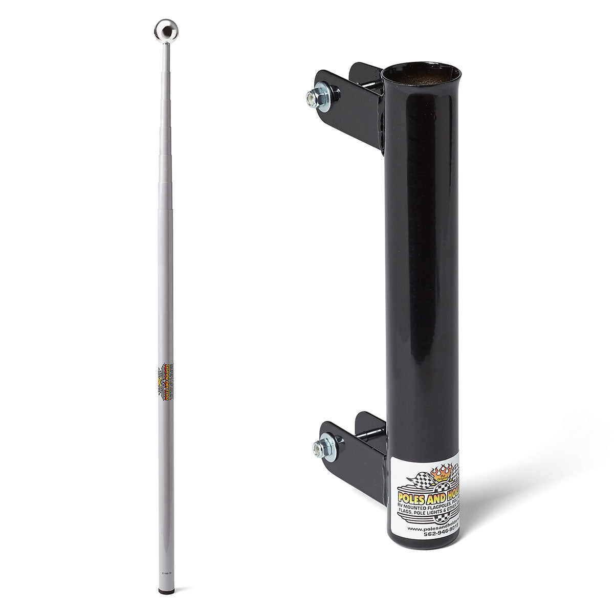 Collapsible Flagpole w/ Ladder Mount Kit